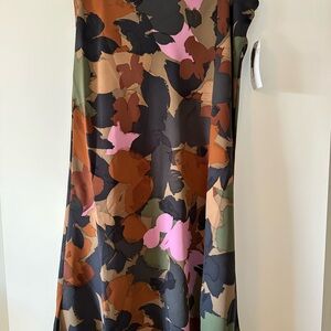 Time and Tru A-Line Skirt with Floral Pattern